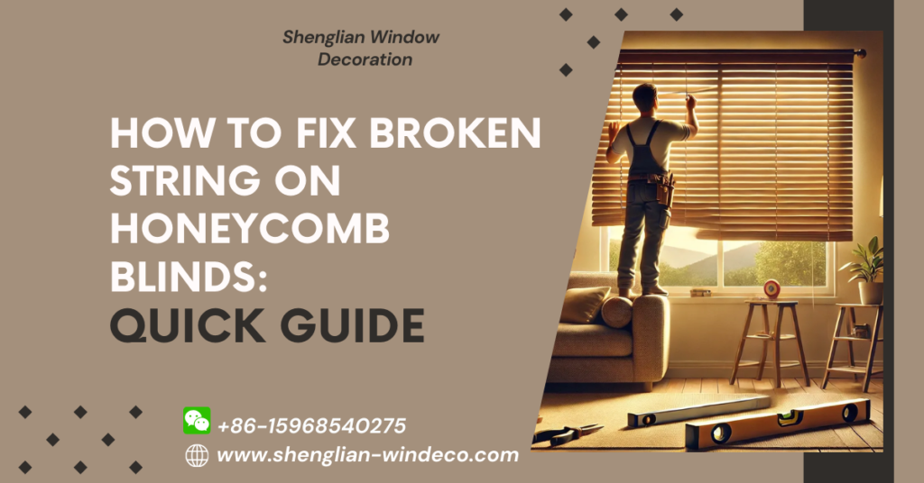 How to Fix Broken String on Honeycomb Blinds - Here’s How to Fix It!